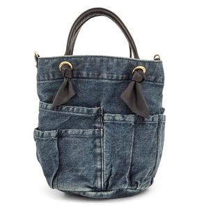 Brand New Clare V. Marine bucket bag in denim